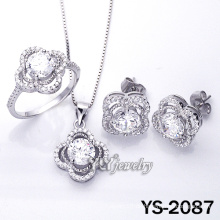 Dazzling Micro Pave CZ 925 Sterling Silber Schmuck (YS-2087)